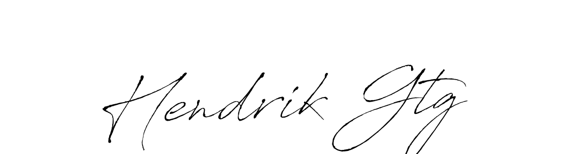 How to make Hendrik Gtg name signature. Use Antro_Vectra style for creating short signs online. This is the latest handwritten sign. Hendrik Gtg signature style 6 images and pictures png