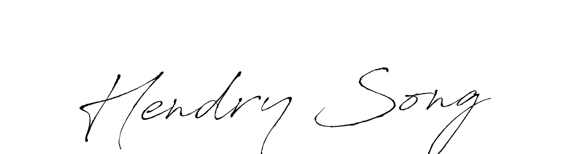 You should practise on your own different ways (Antro_Vectra) to write your name (Hendry Song) in signature. don't let someone else do it for you. Hendry Song signature style 6 images and pictures png