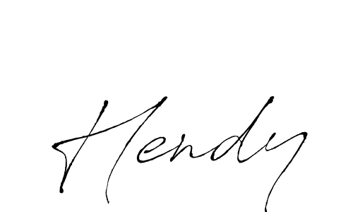 Hendy stylish signature style. Best Handwritten Sign (Antro_Vectra) for my name. Handwritten Signature Collection Ideas for my name Hendy. Hendy signature style 6 images and pictures png