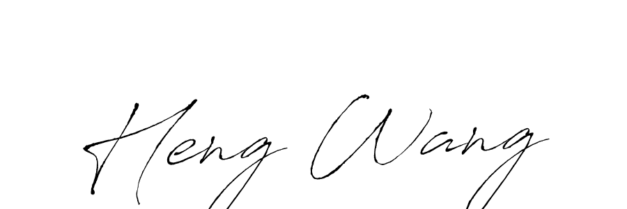 Also we have Heng Wang name is the best signature style. Create professional handwritten signature collection using Antro_Vectra autograph style. Heng Wang signature style 6 images and pictures png