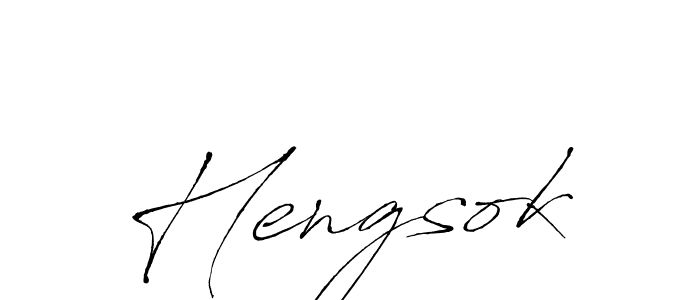 Also we have Hengsok name is the best signature style. Create professional handwritten signature collection using Antro_Vectra autograph style. Hengsok signature style 6 images and pictures png