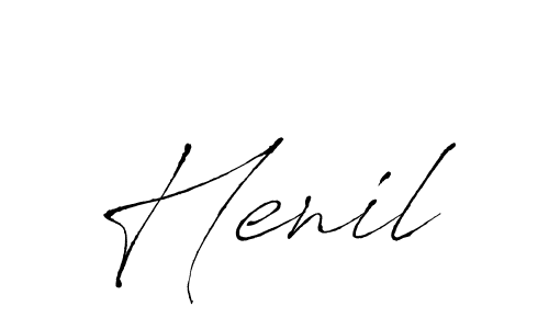 How to make Henil signature? Antro_Vectra is a professional autograph style. Create handwritten signature for Henil name. Henil signature style 6 images and pictures png