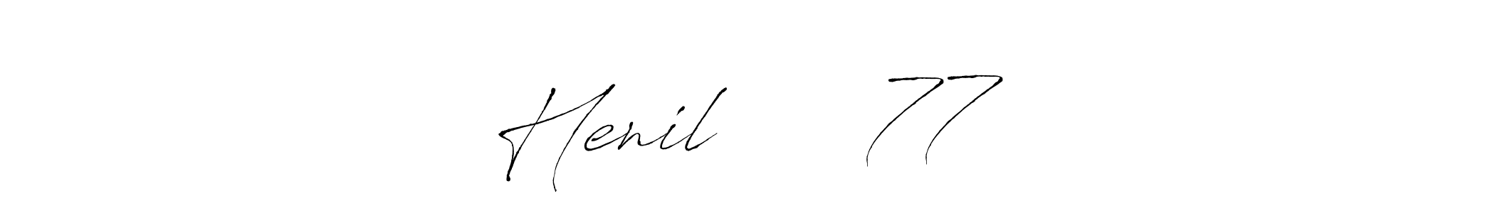 Make a beautiful signature design for name Henil પટેલ 77. Use this online signature maker to create a handwritten signature for free. Henil પટેલ 77 signature style 6 images and pictures png