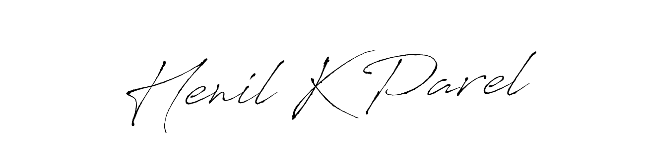 Make a beautiful signature design for name Henil K Parel. Use this online signature maker to create a handwritten signature for free. Henil K Parel signature style 6 images and pictures png