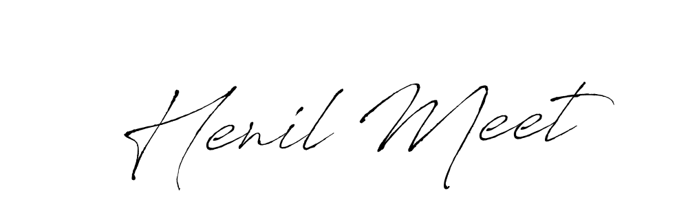 Once you've used our free online signature maker to create your best signature Antro_Vectra style, it's time to enjoy all of the benefits that Henil Meet name signing documents. Henil Meet signature style 6 images and pictures png