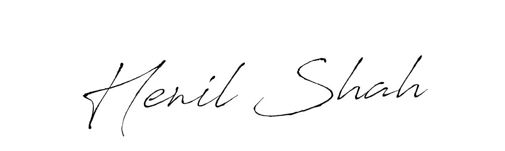 if you are searching for the best signature style for your name Henil Shah. so please give up your signature search. here we have designed multiple signature styles  using Antro_Vectra. Henil Shah signature style 6 images and pictures png