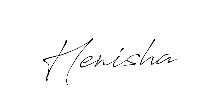 Henisha stylish signature style. Best Handwritten Sign (Antro_Vectra) for my name. Handwritten Signature Collection Ideas for my name Henisha. Henisha signature style 6 images and pictures png