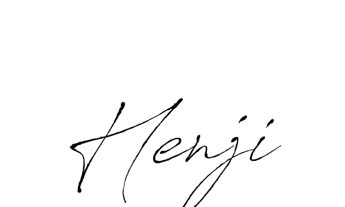 How to make Henji name signature. Use Antro_Vectra style for creating short signs online. This is the latest handwritten sign. Henji signature style 6 images and pictures png