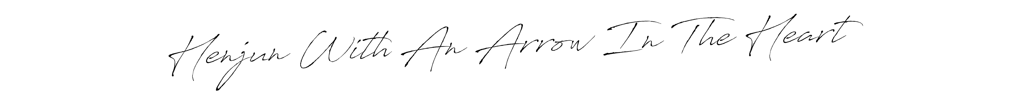 Here are the top 10 professional signature styles for the name Henjun With An Arrow In The Heart. These are the best autograph styles you can use for your name. Henjun With An Arrow In The Heart signature style 6 images and pictures png