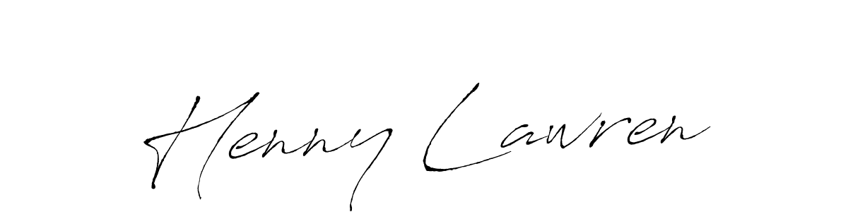 Make a beautiful signature design for name Henny Lawren. Use this online signature maker to create a handwritten signature for free. Henny Lawren signature style 6 images and pictures png