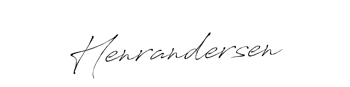 The best way (Antro_Vectra) to make a short signature is to pick only two or three words in your name. The name Henrandersen include a total of six letters. For converting this name. Henrandersen signature style 6 images and pictures png