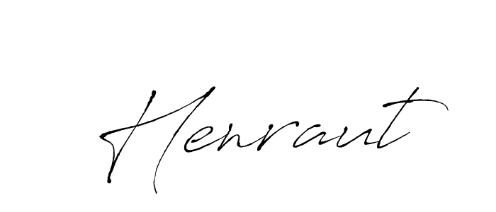 Henraut stylish signature style. Best Handwritten Sign (Antro_Vectra) for my name. Handwritten Signature Collection Ideas for my name Henraut. Henraut signature style 6 images and pictures png