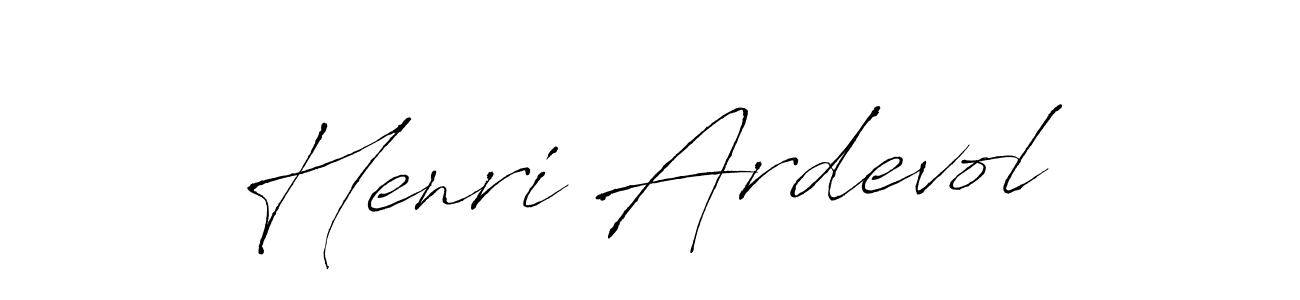 Make a beautiful signature design for name Henri Ardevol. With this signature (Antro_Vectra) style, you can create a handwritten signature for free. Henri Ardevol signature style 6 images and pictures png