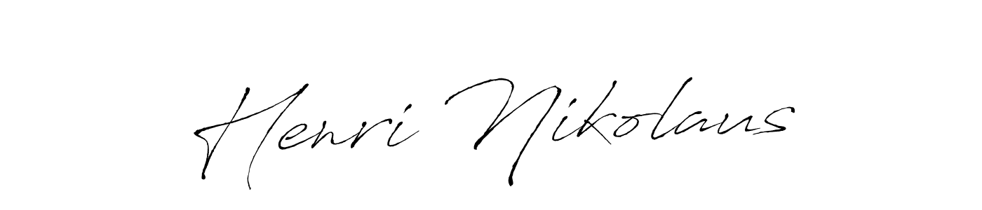 Make a beautiful signature design for name Henri Nikolaus. With this signature (Antro_Vectra) style, you can create a handwritten signature for free. Henri Nikolaus signature style 6 images and pictures png