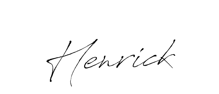 You should practise on your own different ways (Antro_Vectra) to write your name (Henrick) in signature. don't let someone else do it for you. Henrick signature style 6 images and pictures png