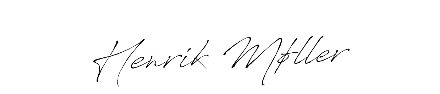 Best and Professional Signature Style for Henrik Møller. Antro_Vectra Best Signature Style Collection. Henrik Møller signature style 6 images and pictures png