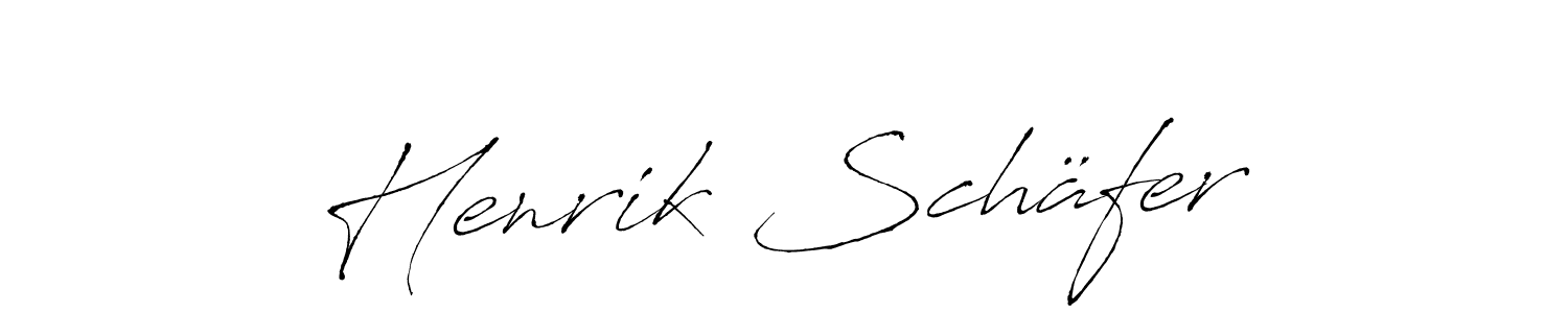 How to make Henrik Schäfer name signature. Use Antro_Vectra style for creating short signs online. This is the latest handwritten sign. Henrik Schäfer signature style 6 images and pictures png
