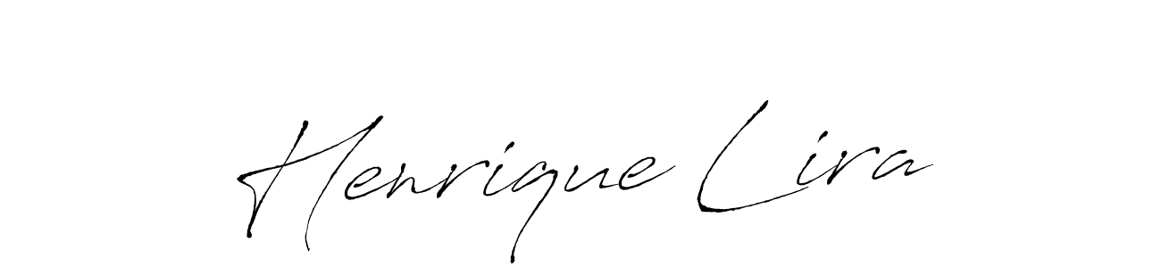 You should practise on your own different ways (Antro_Vectra) to write your name (Henrique Lira) in signature. don't let someone else do it for you. Henrique Lira signature style 6 images and pictures png
