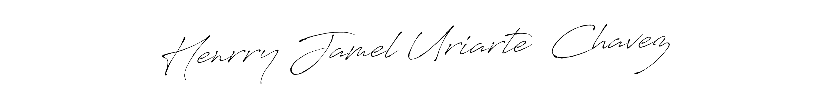 How to make Henrry Jamel Uriarte  Chavez signature? Antro_Vectra is a professional autograph style. Create handwritten signature for Henrry Jamel Uriarte  Chavez name. Henrry Jamel Uriarte  Chavez signature style 6 images and pictures png