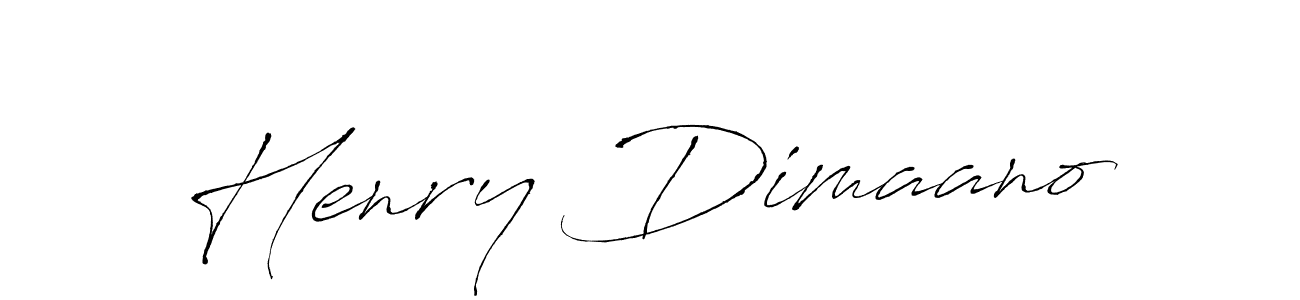 Create a beautiful signature design for name Henry Dimaano. With this signature (Antro_Vectra) fonts, you can make a handwritten signature for free. Henry Dimaano signature style 6 images and pictures png