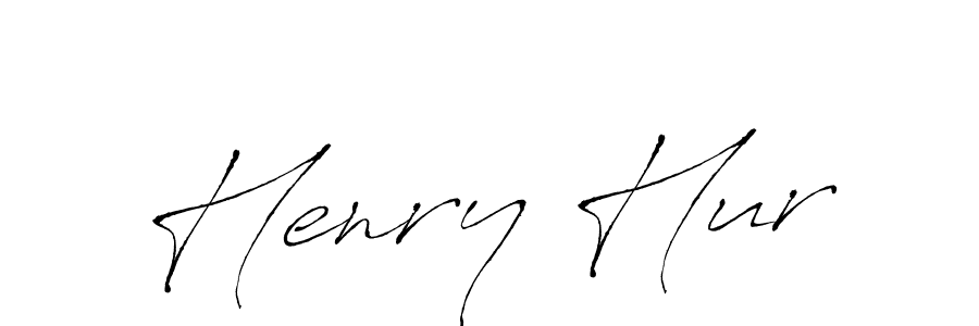 How to make Henry Hur name signature. Use Antro_Vectra style for creating short signs online. This is the latest handwritten sign. Henry Hur signature style 6 images and pictures png