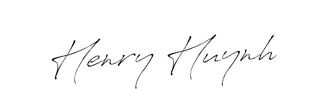 Design your own signature with our free online signature maker. With this signature software, you can create a handwritten (Antro_Vectra) signature for name Henry Huynh. Henry Huynh signature style 6 images and pictures png