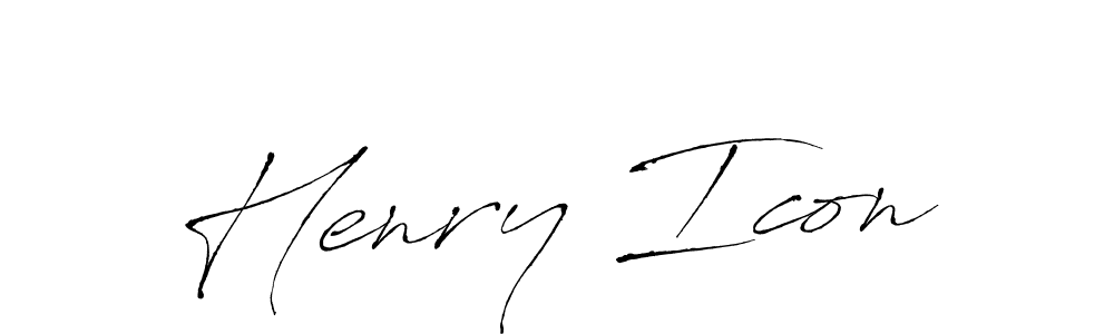 Once you've used our free online signature maker to create your best signature Antro_Vectra style, it's time to enjoy all of the benefits that Henry Icon name signing documents. Henry Icon signature style 6 images and pictures png