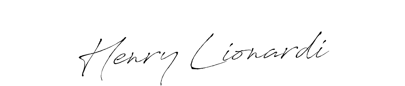 Make a beautiful signature design for name Henry Lionardi. With this signature (Antro_Vectra) style, you can create a handwritten signature for free. Henry Lionardi signature style 6 images and pictures png