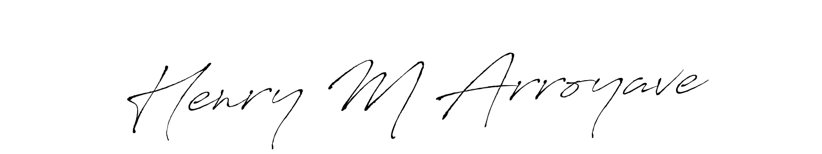 Design your own signature with our free online signature maker. With this signature software, you can create a handwritten (Antro_Vectra) signature for name Henry M Arroyave. Henry M Arroyave signature style 6 images and pictures png