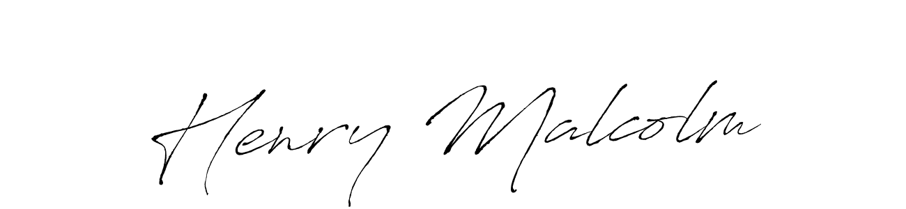 Make a beautiful signature design for name Henry Malcolm. With this signature (Antro_Vectra) style, you can create a handwritten signature for free. Henry Malcolm signature style 6 images and pictures png