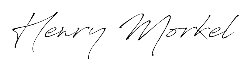 Master the art of signing with Henry Morkel written in fluent Antro_Vectra script. A great template to practice and refine your handwriting. Henry Morkel signature style 6 images and pictures png