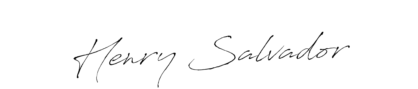 Similarly Antro_Vectra is the best handwritten signature design. Signature creator online .You can use it as an online autograph creator for name Henry Salvador. Henry Salvador signature style 6 images and pictures png