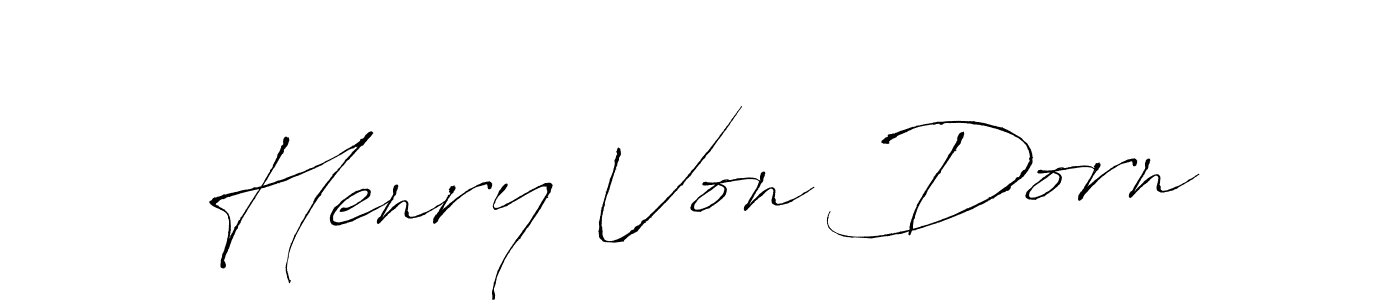 Make a short Henry Von Dorn signature style. Manage your documents anywhere anytime using Antro_Vectra. Create and add eSignatures, submit forms, share and send files easily. Henry Von Dorn signature style 6 images and pictures png