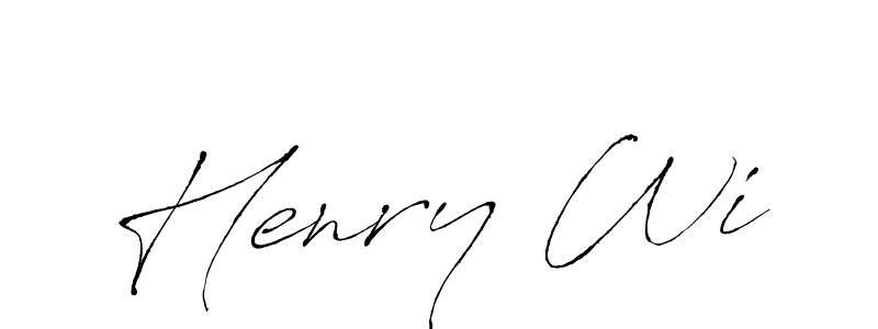 Henry Wi stylish signature style. Best Handwritten Sign (Antro_Vectra) for my name. Handwritten Signature Collection Ideas for my name Henry Wi. Henry Wi signature style 6 images and pictures png