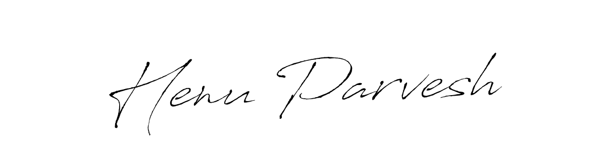 Make a beautiful signature design for name Henu Parvesh. Use this online signature maker to create a handwritten signature for free. Henu Parvesh signature style 6 images and pictures png