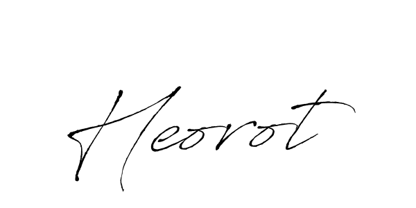 Use a signature maker to create a handwritten signature online. With this signature software, you can design (Antro_Vectra) your own signature for name Heorot. Heorot signature style 6 images and pictures png