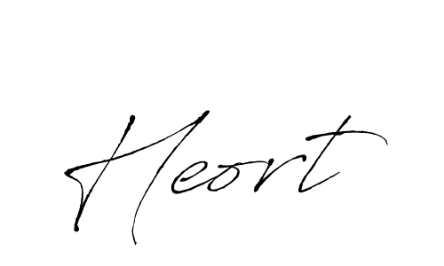 Create a beautiful signature design for name Heort. With this signature (Antro_Vectra) fonts, you can make a handwritten signature for free. Heort signature style 6 images and pictures png