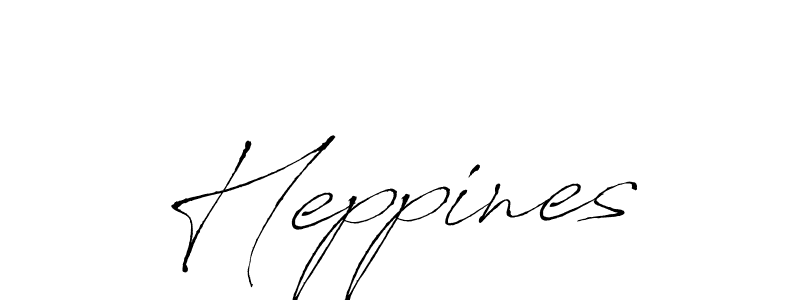 Design your own signature with our free online signature maker. With this signature software, you can create a handwritten (Antro_Vectra) signature for name Heppines. Heppines signature style 6 images and pictures png