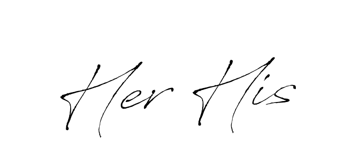 Design your own signature with our free online signature maker. With this signature software, you can create a handwritten (Antro_Vectra) signature for name Her His. Her His signature style 6 images and pictures png