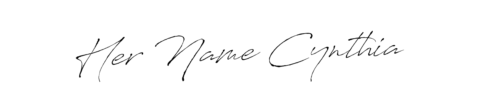 It looks lik you need a new signature style for name Her Name Cynthia. Design unique handwritten (Antro_Vectra) signature with our free signature maker in just a few clicks. Her Name Cynthia signature style 6 images and pictures png