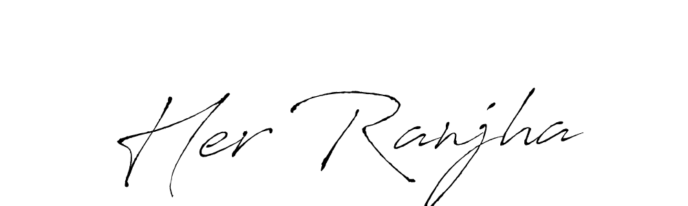 Design your own signature with our free online signature maker. With this signature software, you can create a handwritten (Antro_Vectra) signature for name Her Ranjha. Her Ranjha signature style 6 images and pictures png