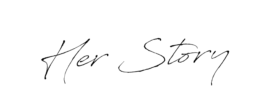 How to make Her Story signature? Antro_Vectra is a professional autograph style. Create handwritten signature for Her Story name. Her Story signature style 6 images and pictures png