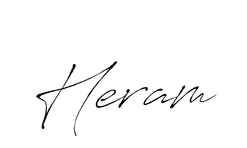 How to make Heram name signature. Use Antro_Vectra style for creating short signs online. This is the latest handwritten sign. Heram signature style 6 images and pictures png