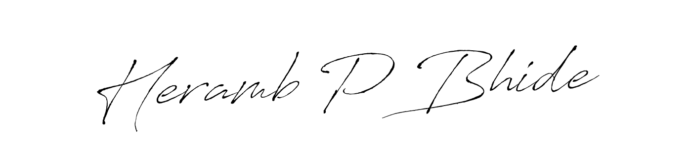 Make a beautiful signature design for name Heramb P Bhide. Use this online signature maker to create a handwritten signature for free. Heramb P Bhide signature style 6 images and pictures png