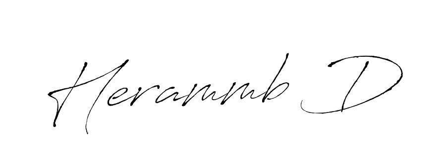 Similarly Antro_Vectra is the best handwritten signature design. Signature creator online .You can use it as an online autograph creator for name Herammb D. Herammb D signature style 6 images and pictures png