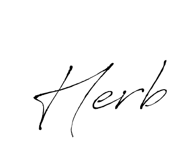 Design your own signature with our free online signature maker. With this signature software, you can create a handwritten (Antro_Vectra) signature for name Herb. Herb signature style 6 images and pictures png