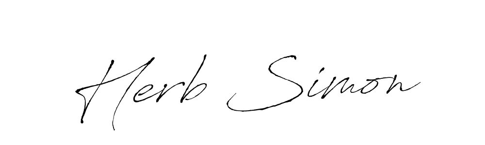 Antro_Vectra is a professional signature style that is perfect for those who want to add a touch of class to their signature. It is also a great choice for those who want to make their signature more unique. Get Herb Simon name to fancy signature for free. Herb Simon signature style 6 images and pictures png