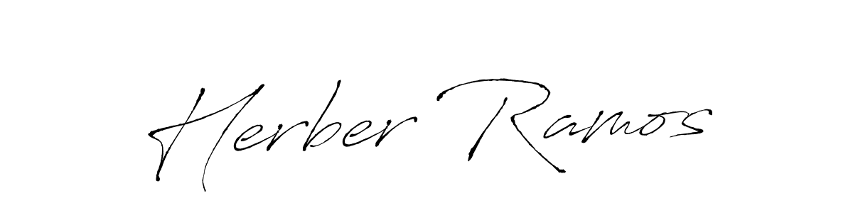 Design your own signature with our free online signature maker. With this signature software, you can create a handwritten (Antro_Vectra) signature for name Herber Ramos. Herber Ramos signature style 6 images and pictures png