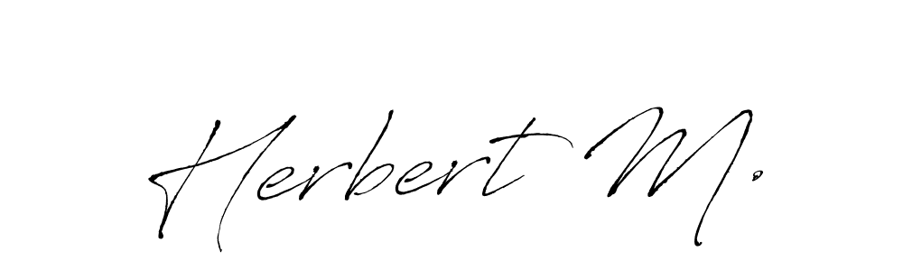 See photos of Herbert M. official signature by Spectra . Check more albums & portfolios. Read reviews & check more about Antro_Vectra font. Herbert M. signature style 6 images and pictures png