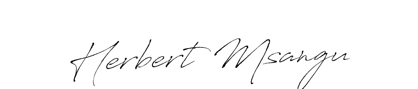 Make a beautiful signature design for name Herbert Msangu. With this signature (Antro_Vectra) style, you can create a handwritten signature for free. Herbert Msangu signature style 6 images and pictures png